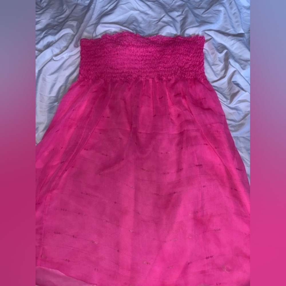 OP Pink Strapless Dress Or Skirt